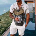 Men's Smart Casual Two Piece Set