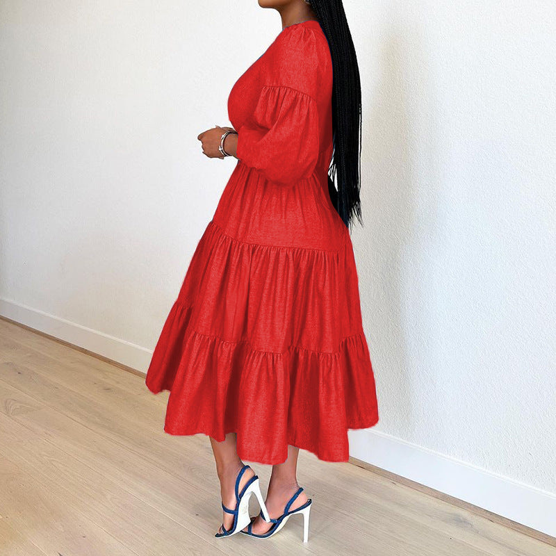 Women's Swing Mid-Sleeve Dress