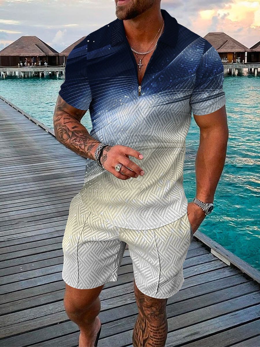 Men's Smart Casual Two Piece Set