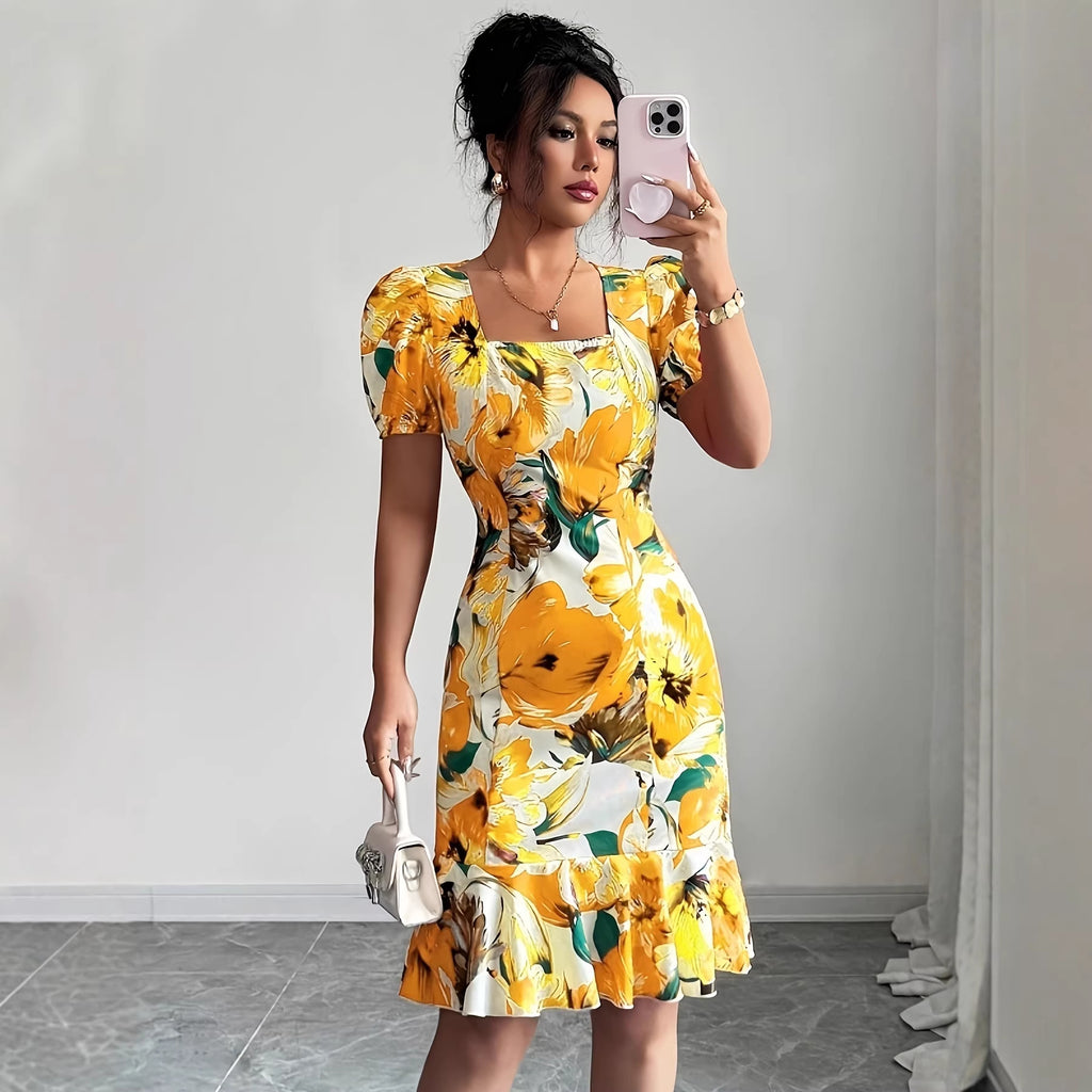 Women's Retro Trim Dress