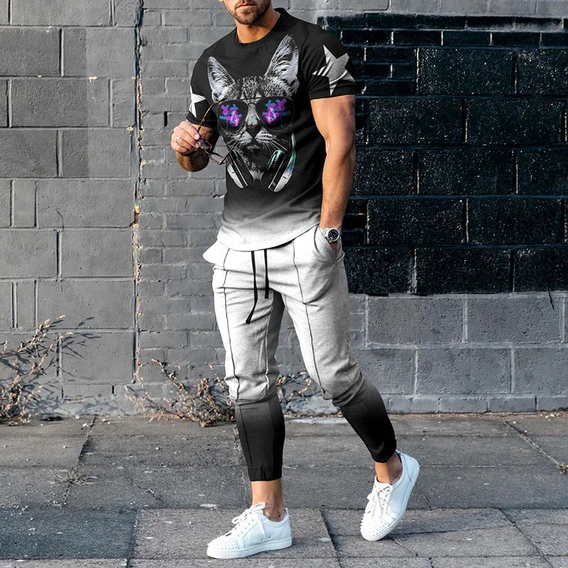 Men's Smart Casual Two Piece Set
