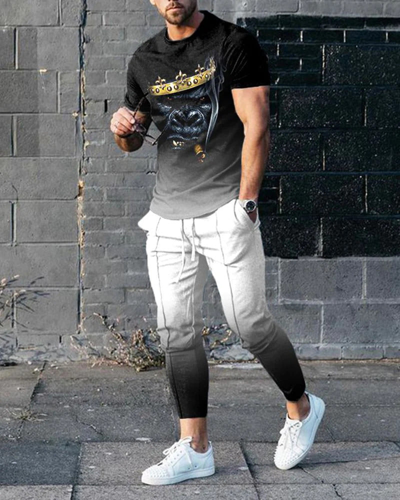 Men's Smart Casual Two Piece Set