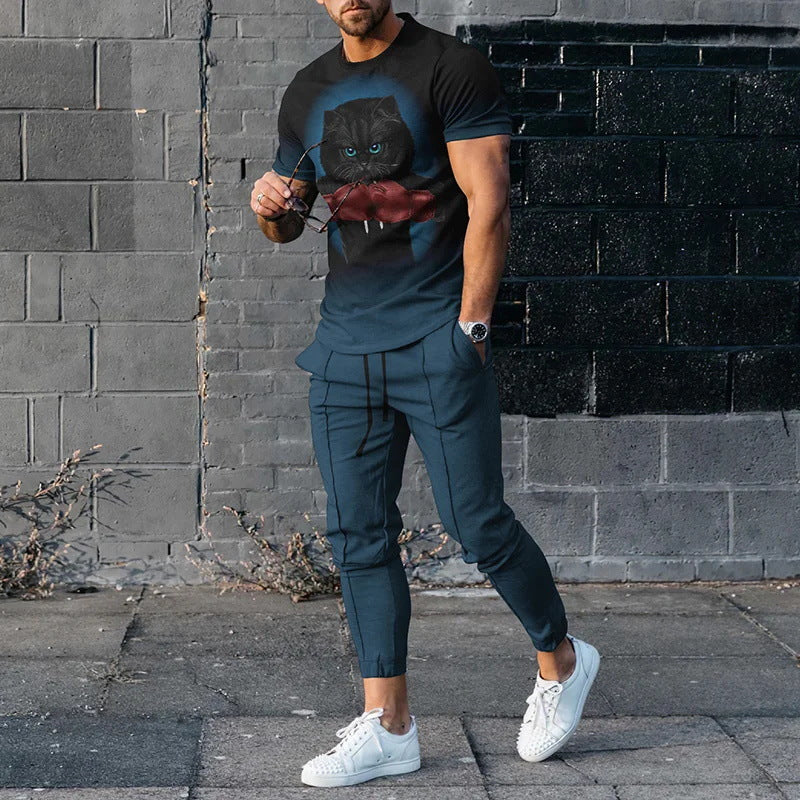 Men's Smart Casual Two Piece Set