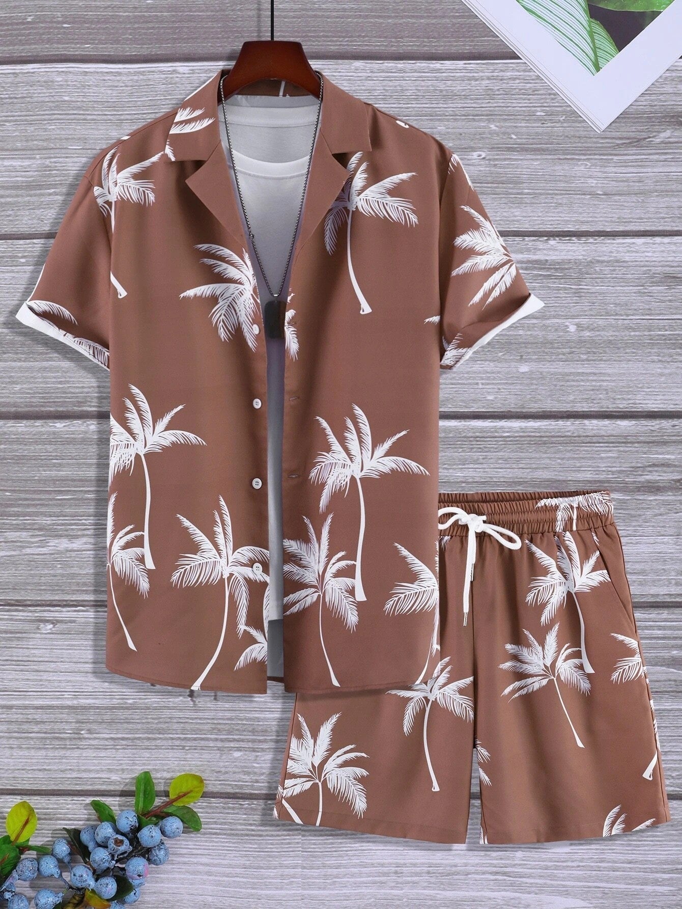 Men's Tropical Two Piece Set