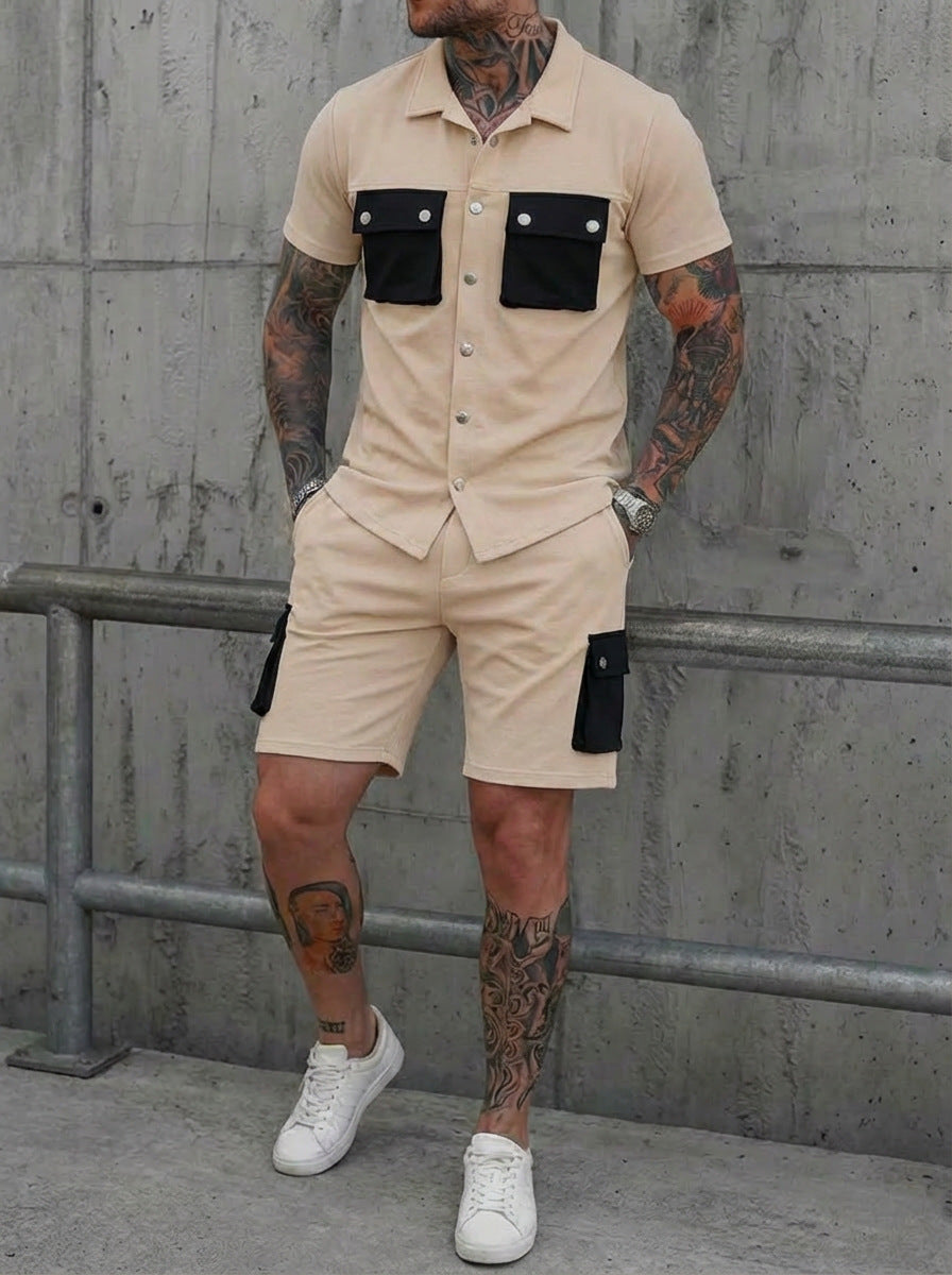 Men's Smart Casual Two Piece Set