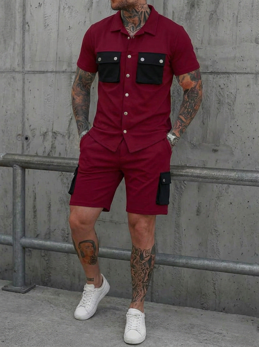 Men's Smart Casual Two Piece Set