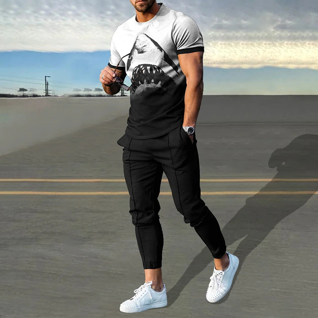 Men's Smart Casual Two Piece Set