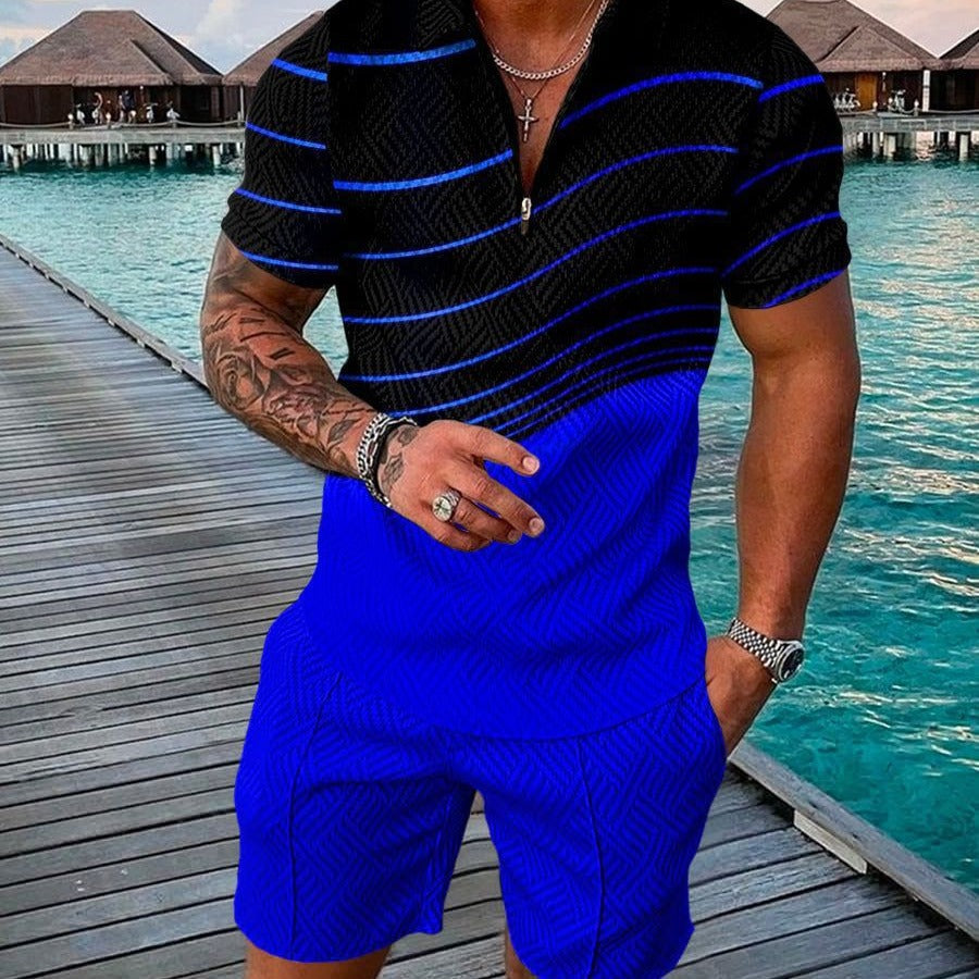 Men's Smart Casual Two Piece Set