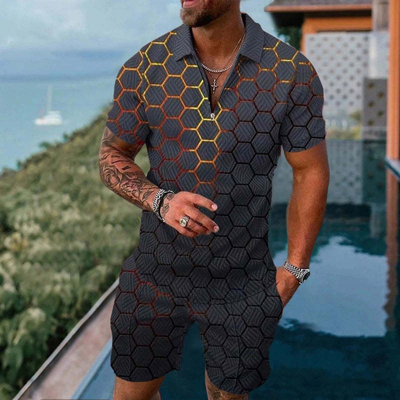 Men's Smart Casual Two Piece Set
