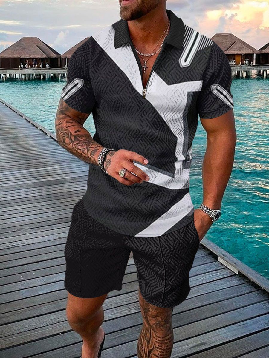 Men's Smart Casual Two Piece Set