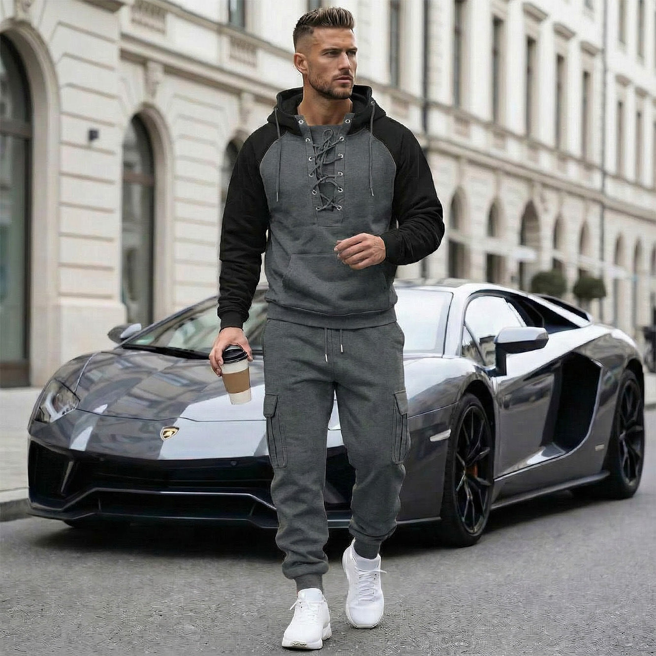 Men's Smart Casual Two Piece Set