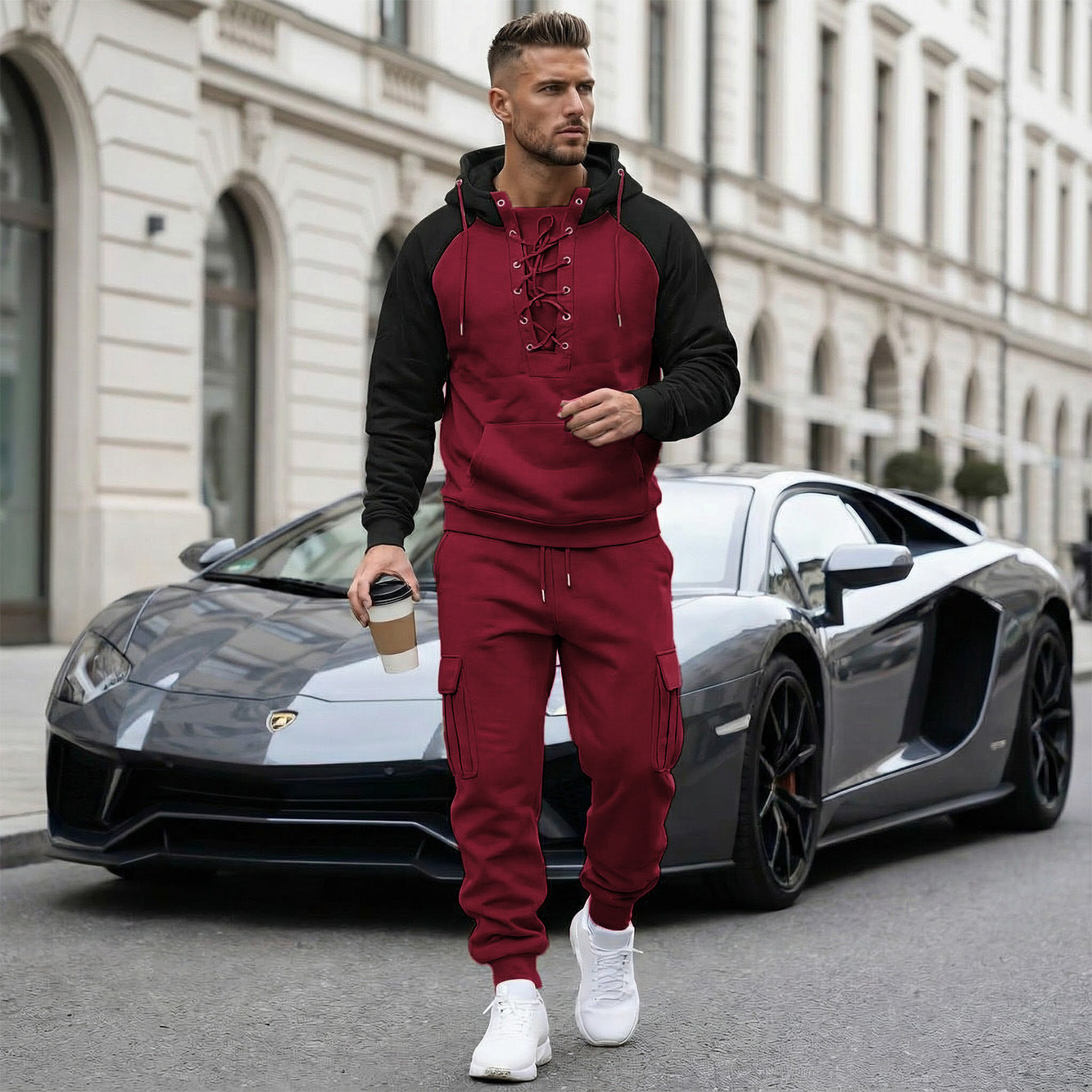 Men's Smart Casual Two Piece Set