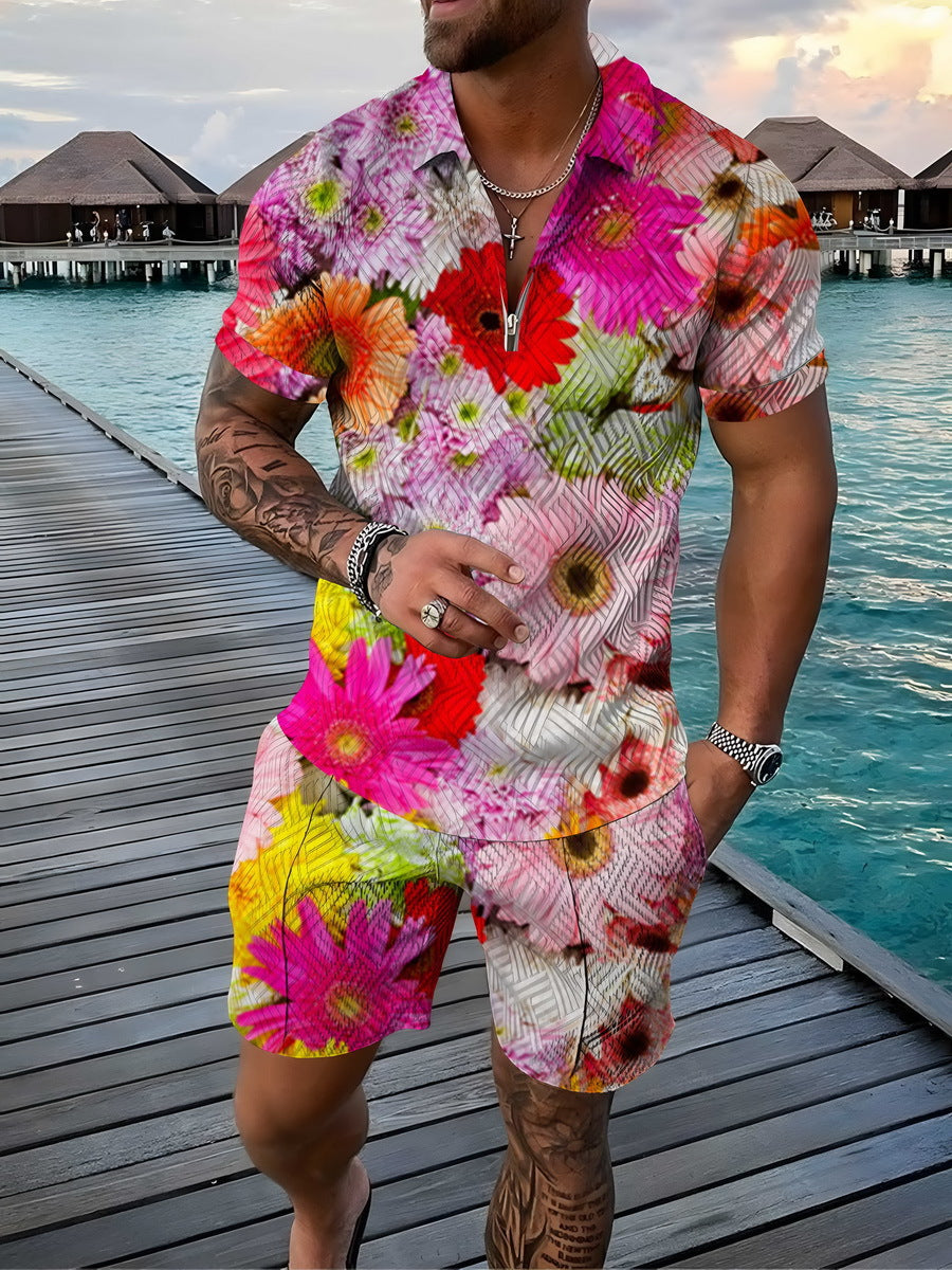 Men's Tropical Two Piece Set