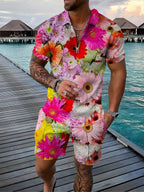 Men's Tropical Two Piece Set