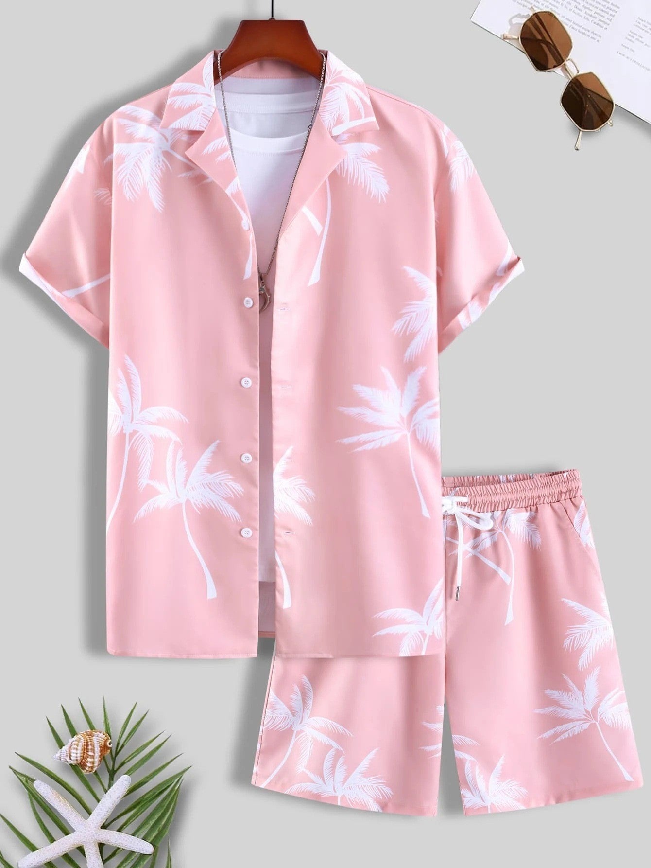 Men's Tropical Two Piece Set