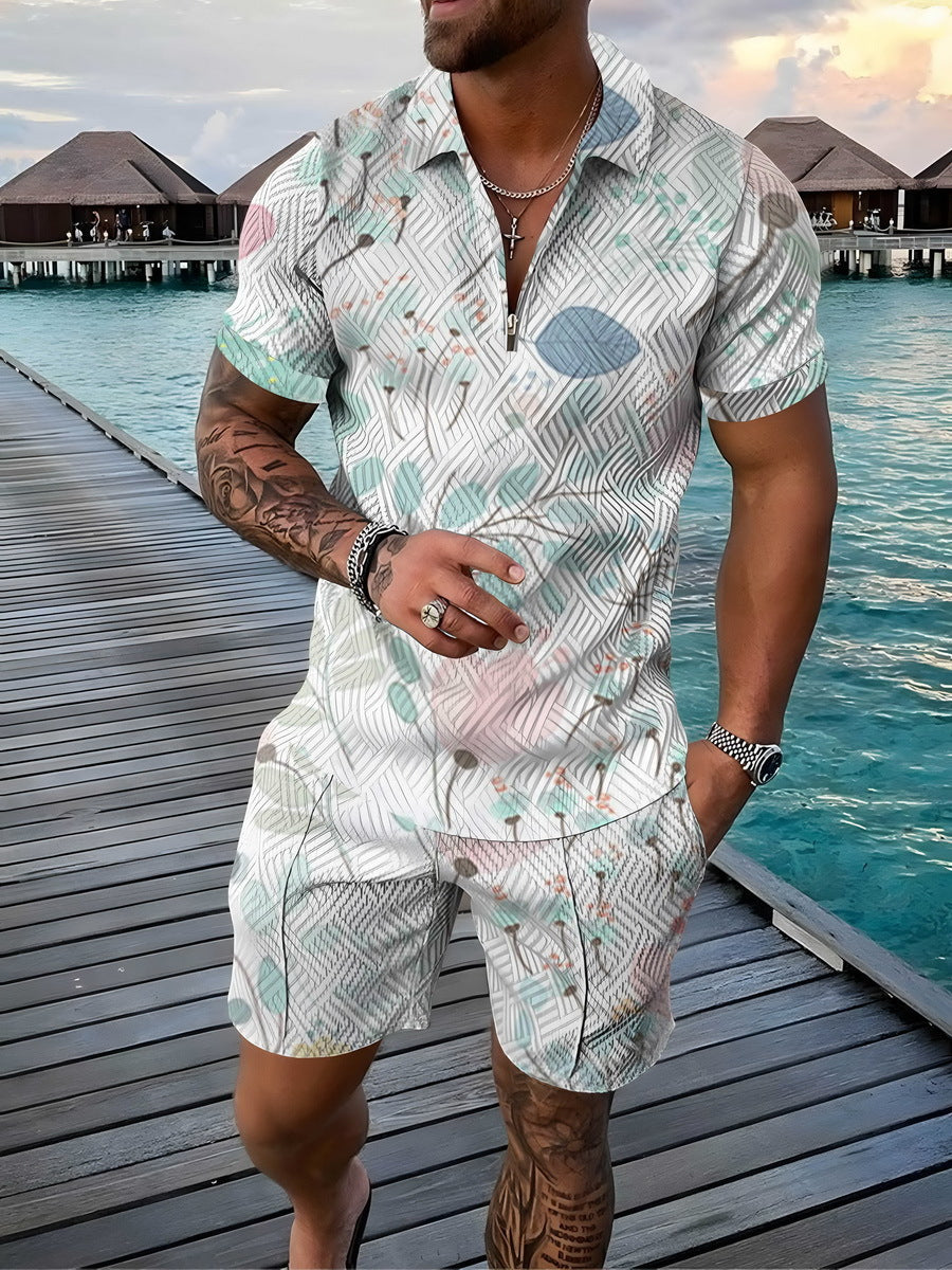 Men's Tropical Two Piece Set