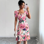 Women's Retro Trim Dress