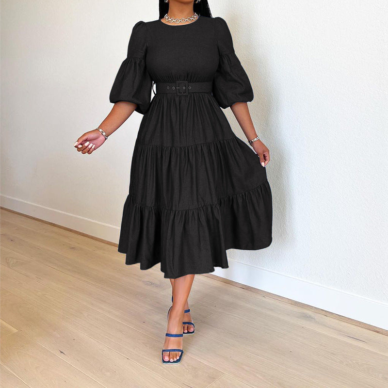 Women's Swing Mid-Sleeve Dress