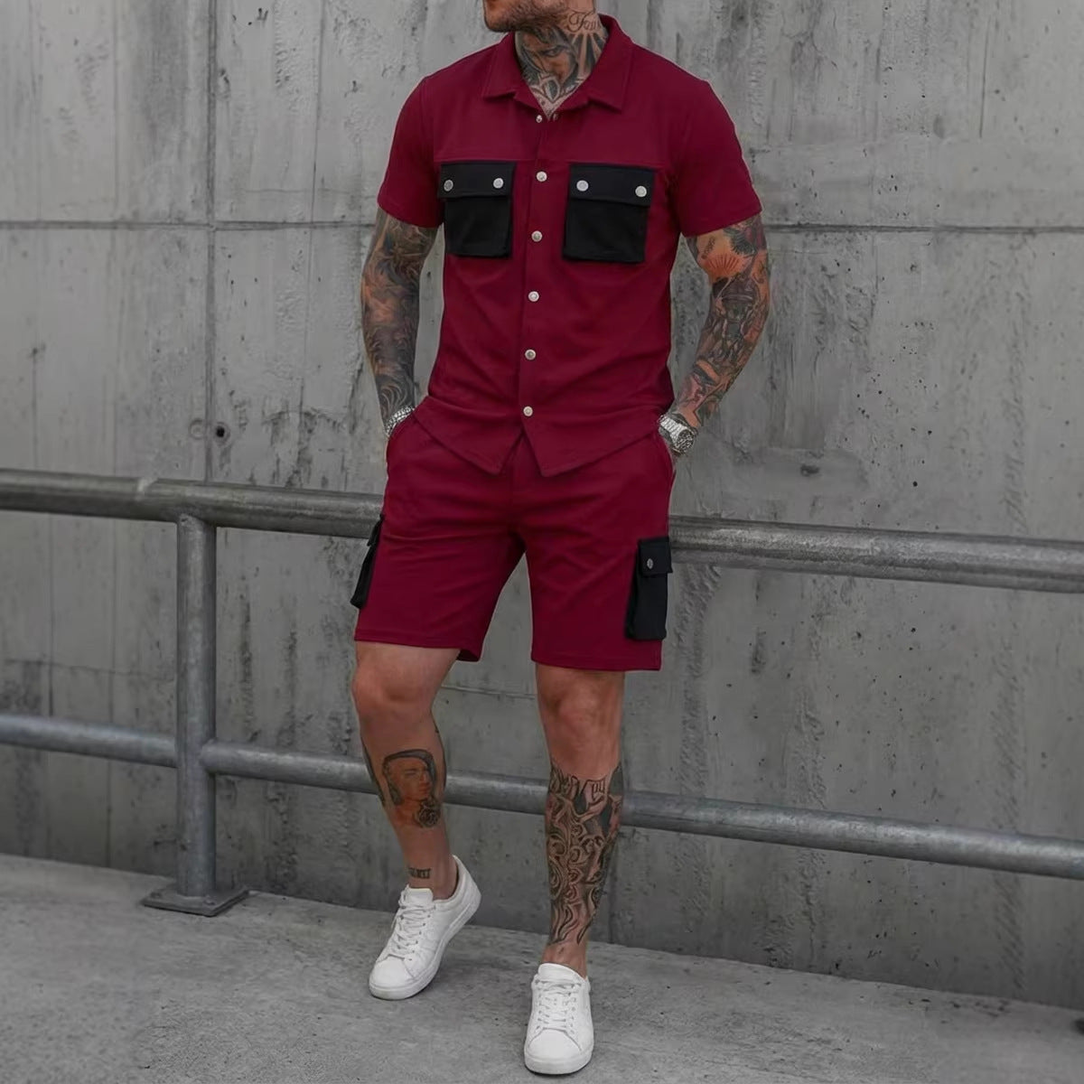 Men's Smart Casual Two Piece Set