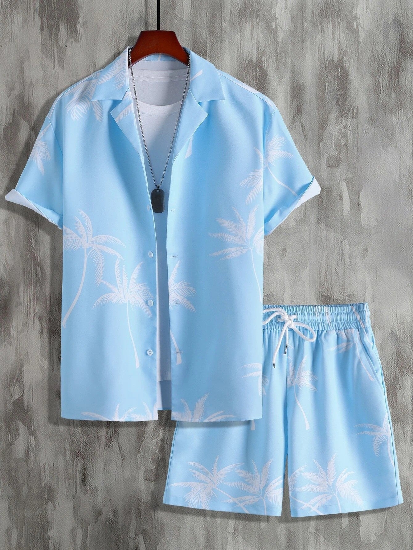 Men's Tropical Two Piece Set