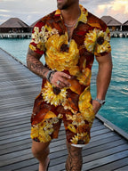 Men's Tropical Two Piece Set