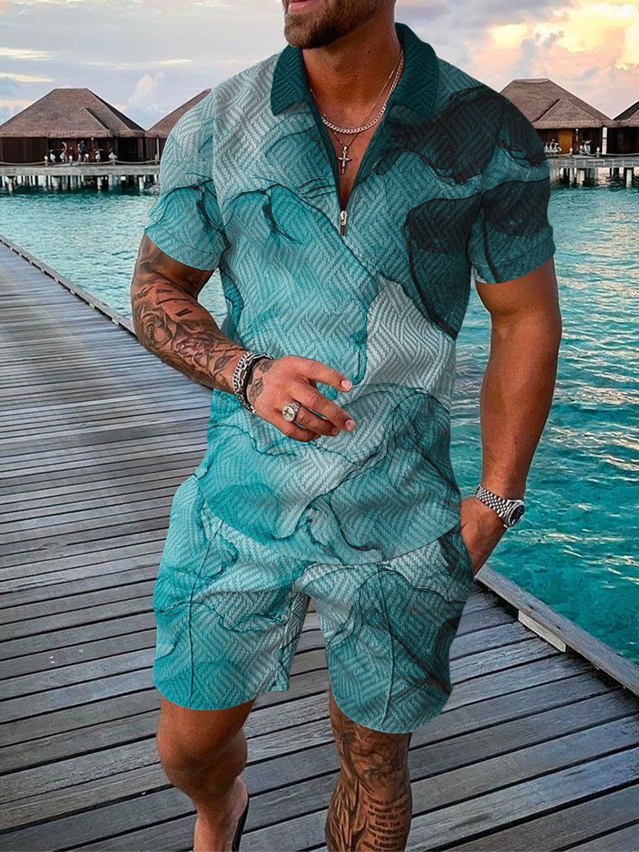 Men's Smart Casual Two Piece Set