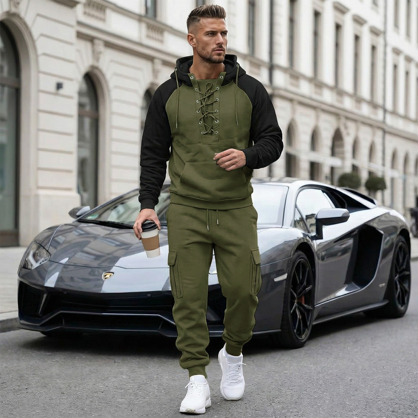 Men's Smart Casual Two Piece Set