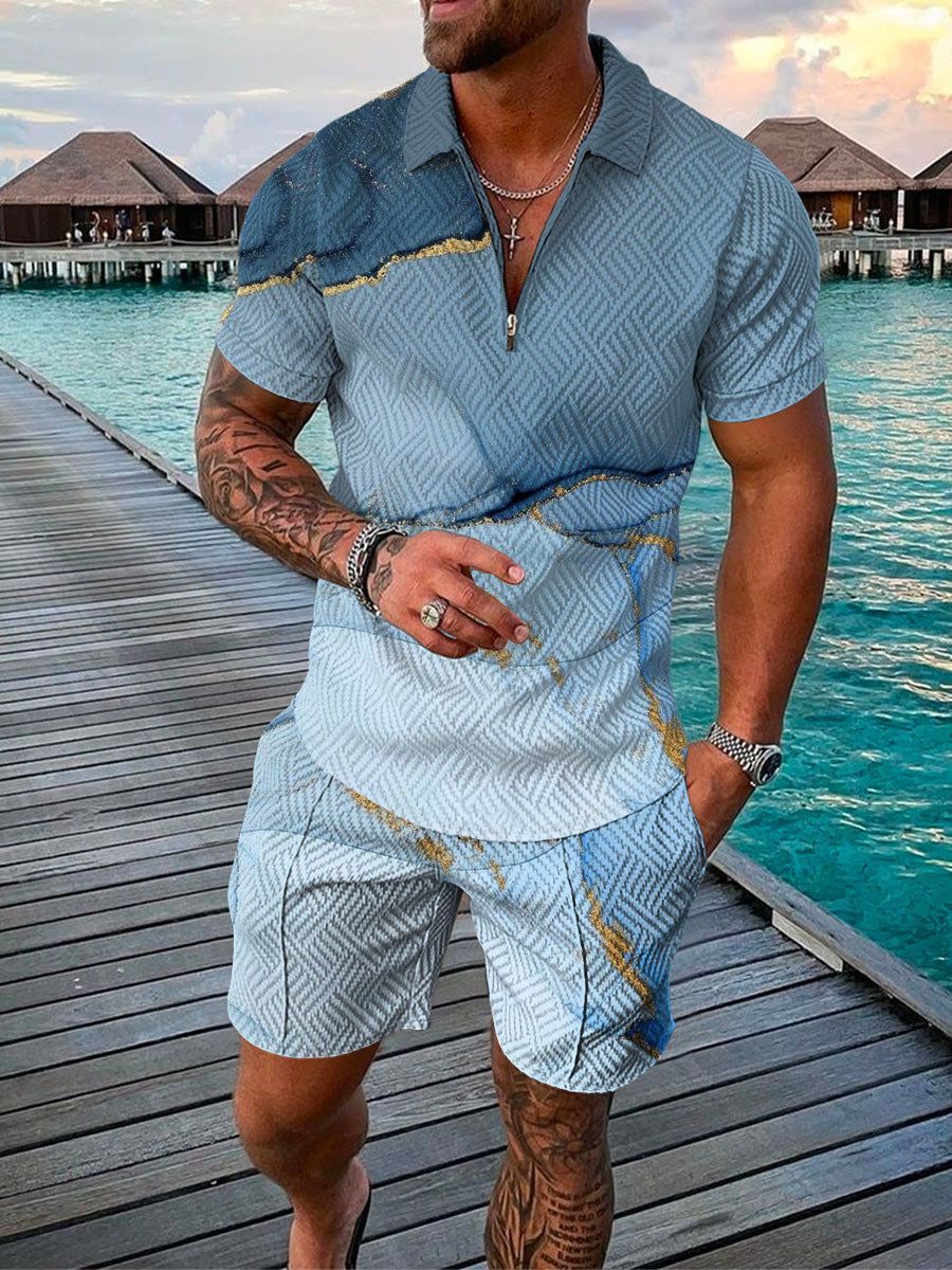 Men's Smart Casual Two Piece Set