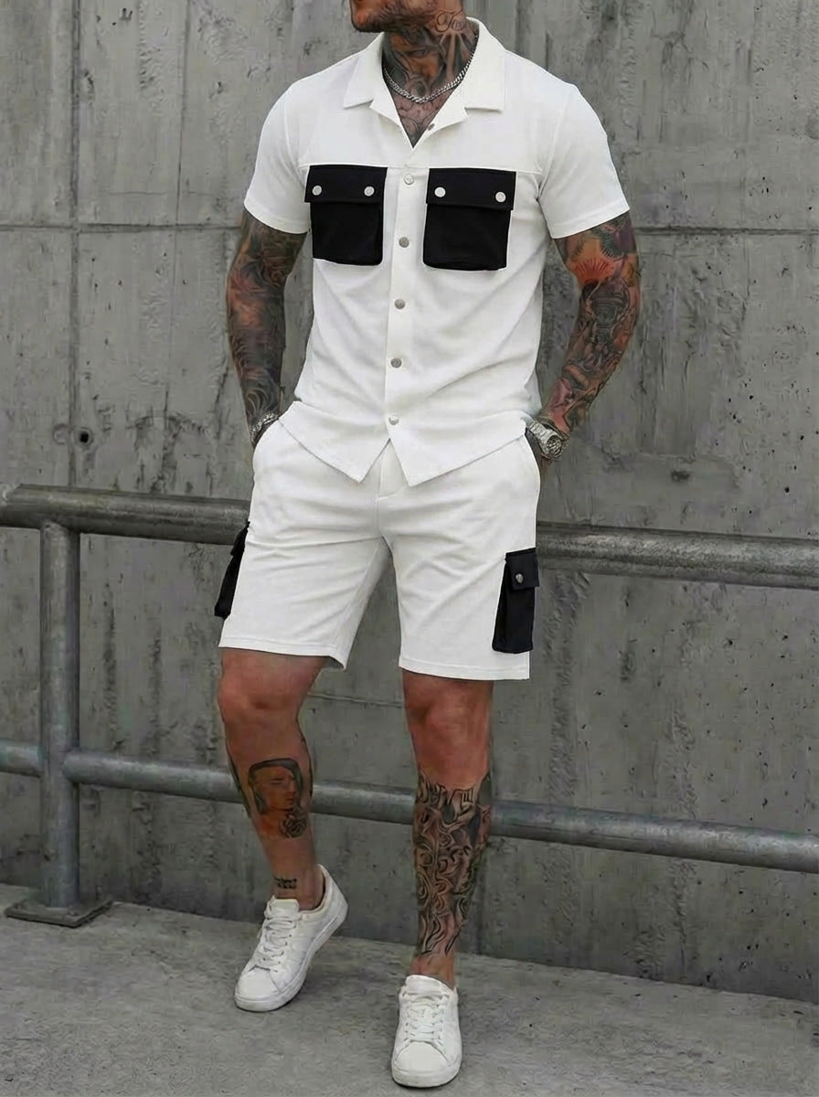 Men's Smart Casual Two Piece Set