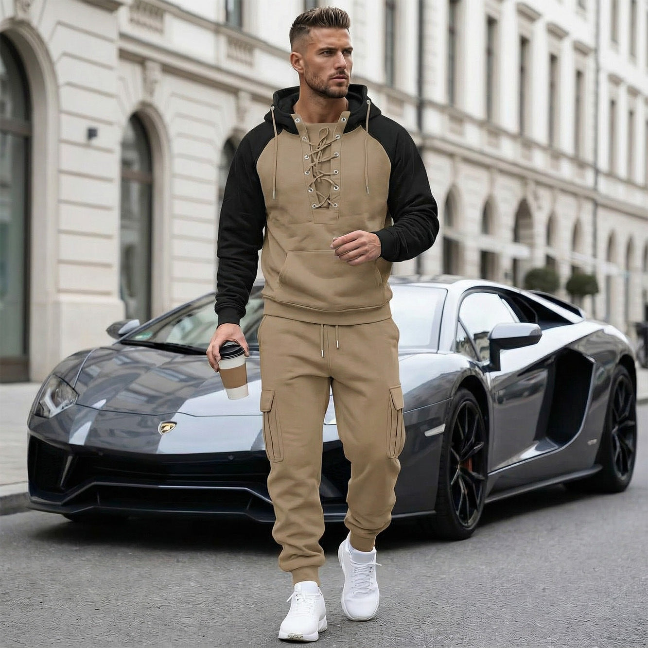 Men's Smart Casual Two Piece Set