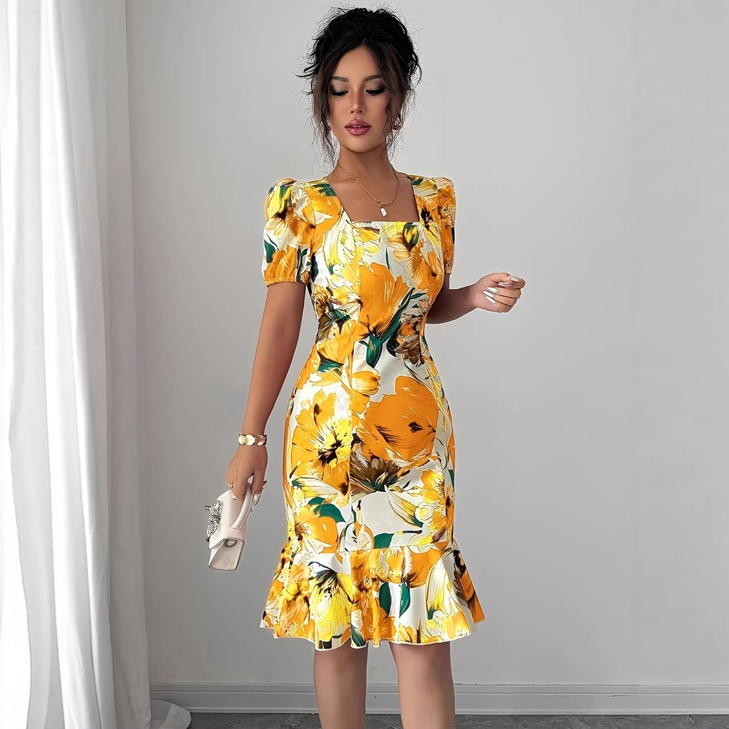 Women's Retro Trim Dress