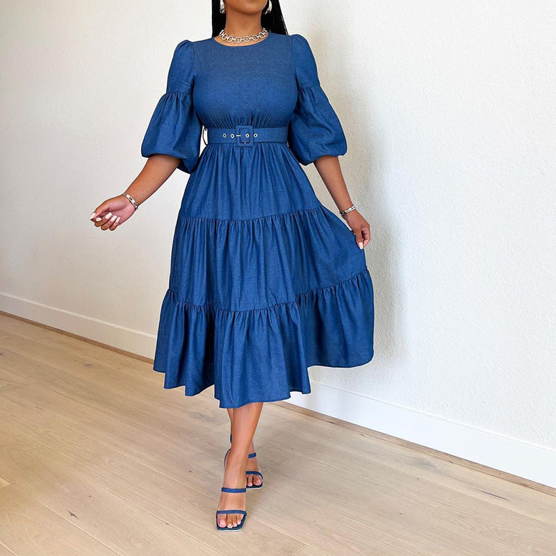 Women's Swing Mid-Sleeve Dress