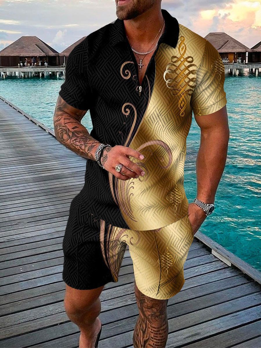 Men's Smart Casual Two Piece Set