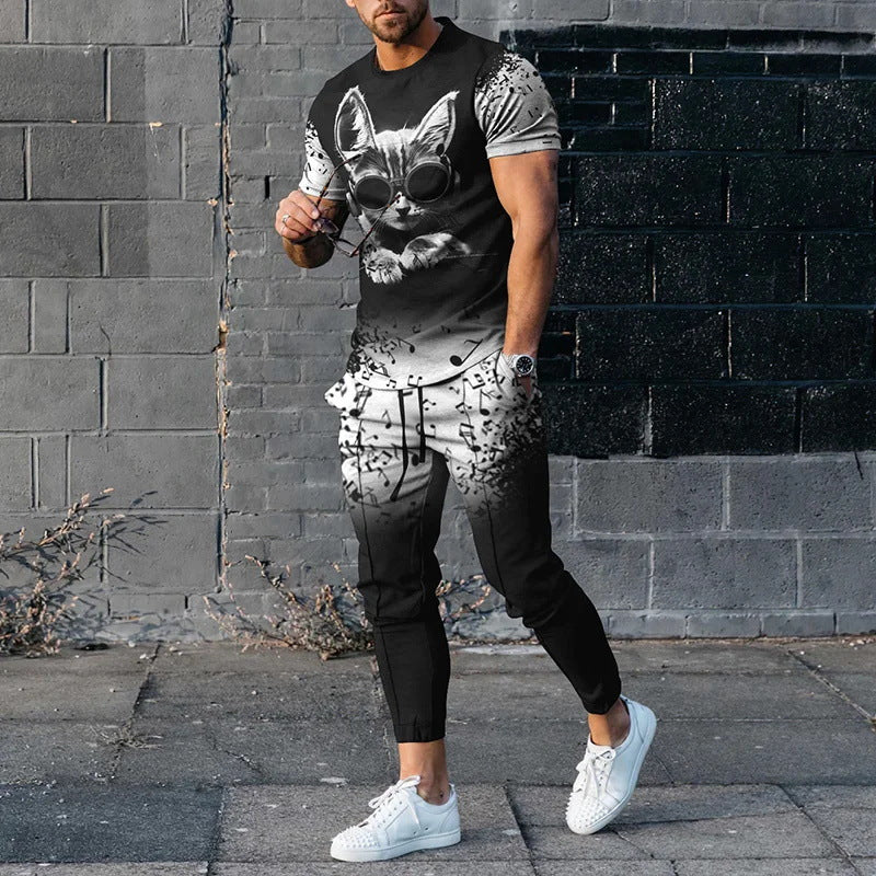Men's Smart Casual Two Piece Set