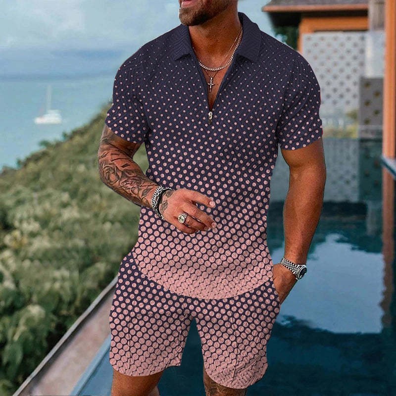 Men's Smart Casual Two Piece Set