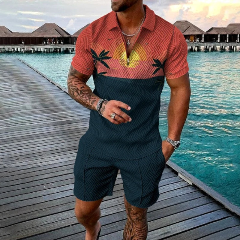 Men's Smart Casual Two Piece Set