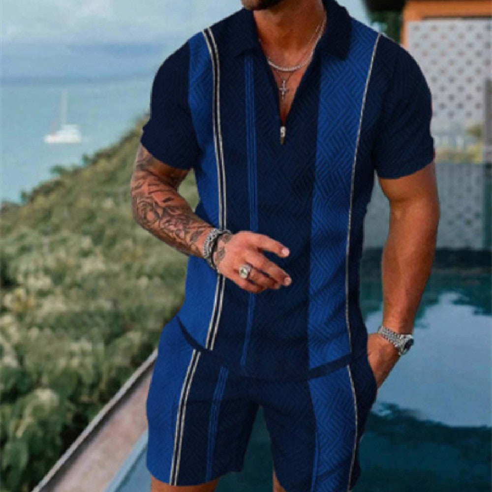 Men's Smart Casual Two Piece Set