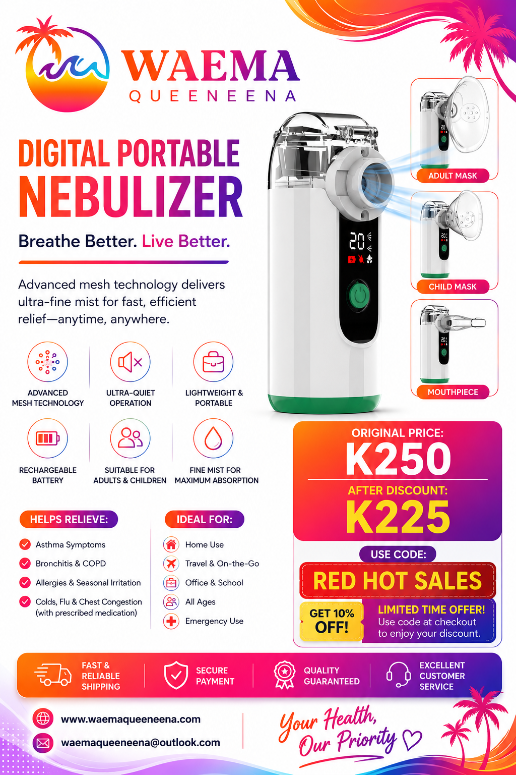 Digital Portable Nebulizer