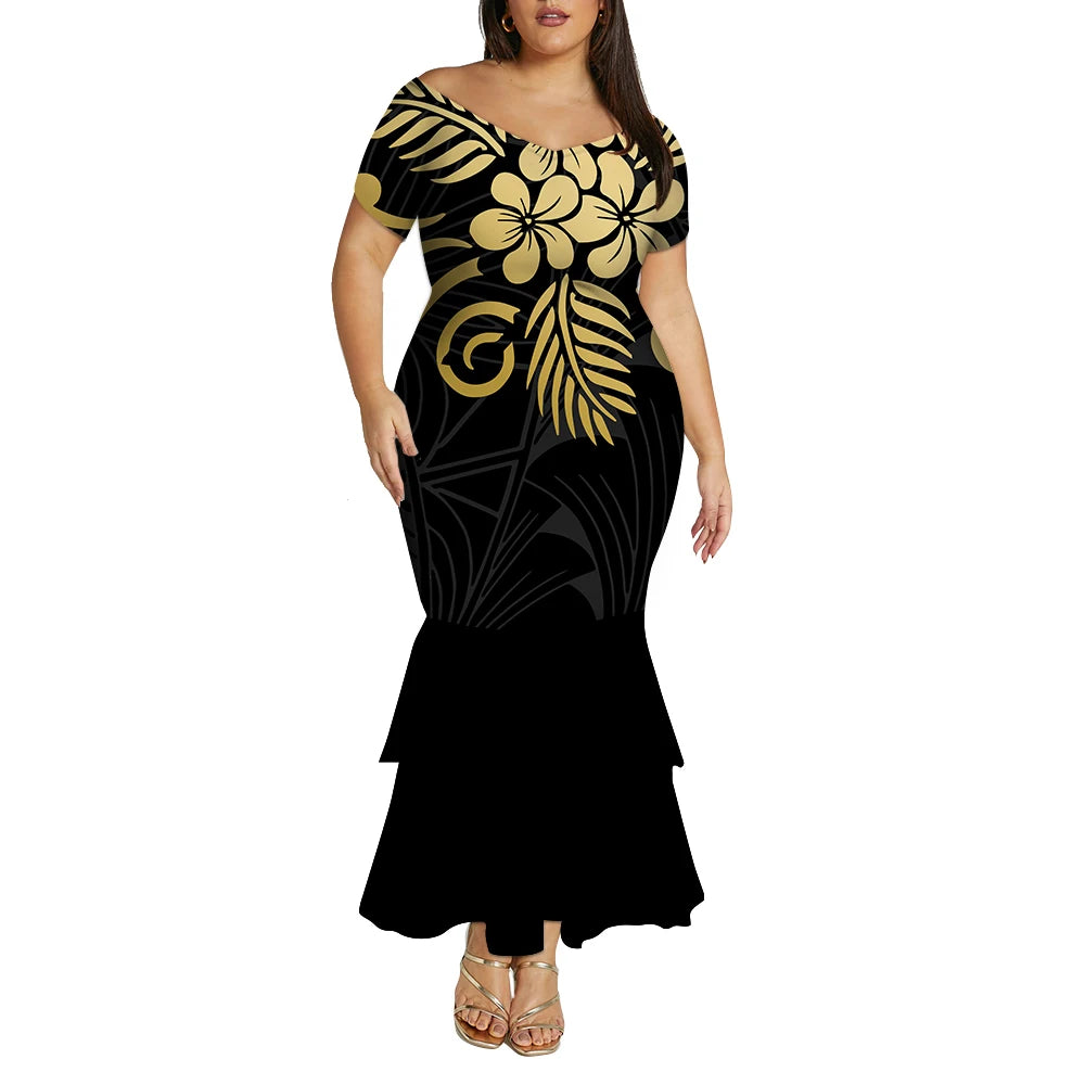 Tropical Island Curvy Mermaid Dress