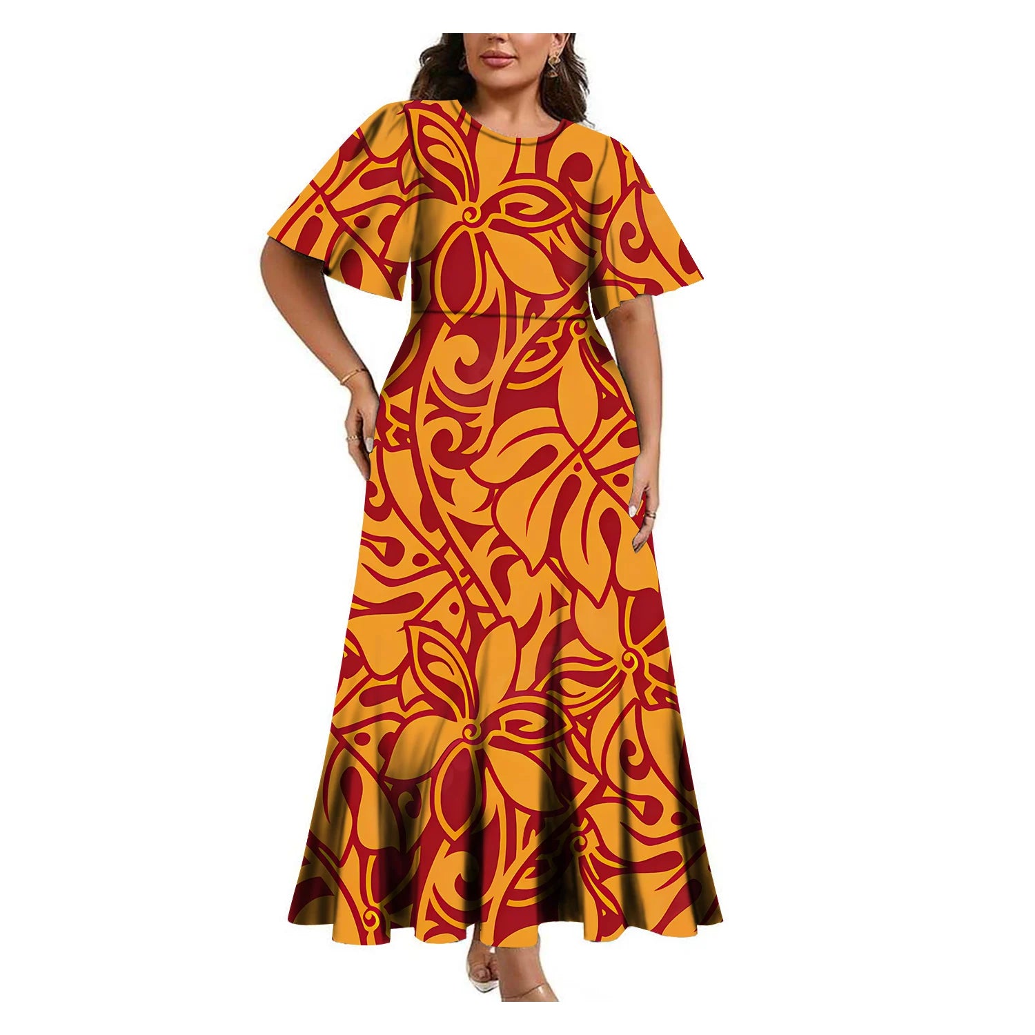 Tropical Island Curvy Mermaid Dress