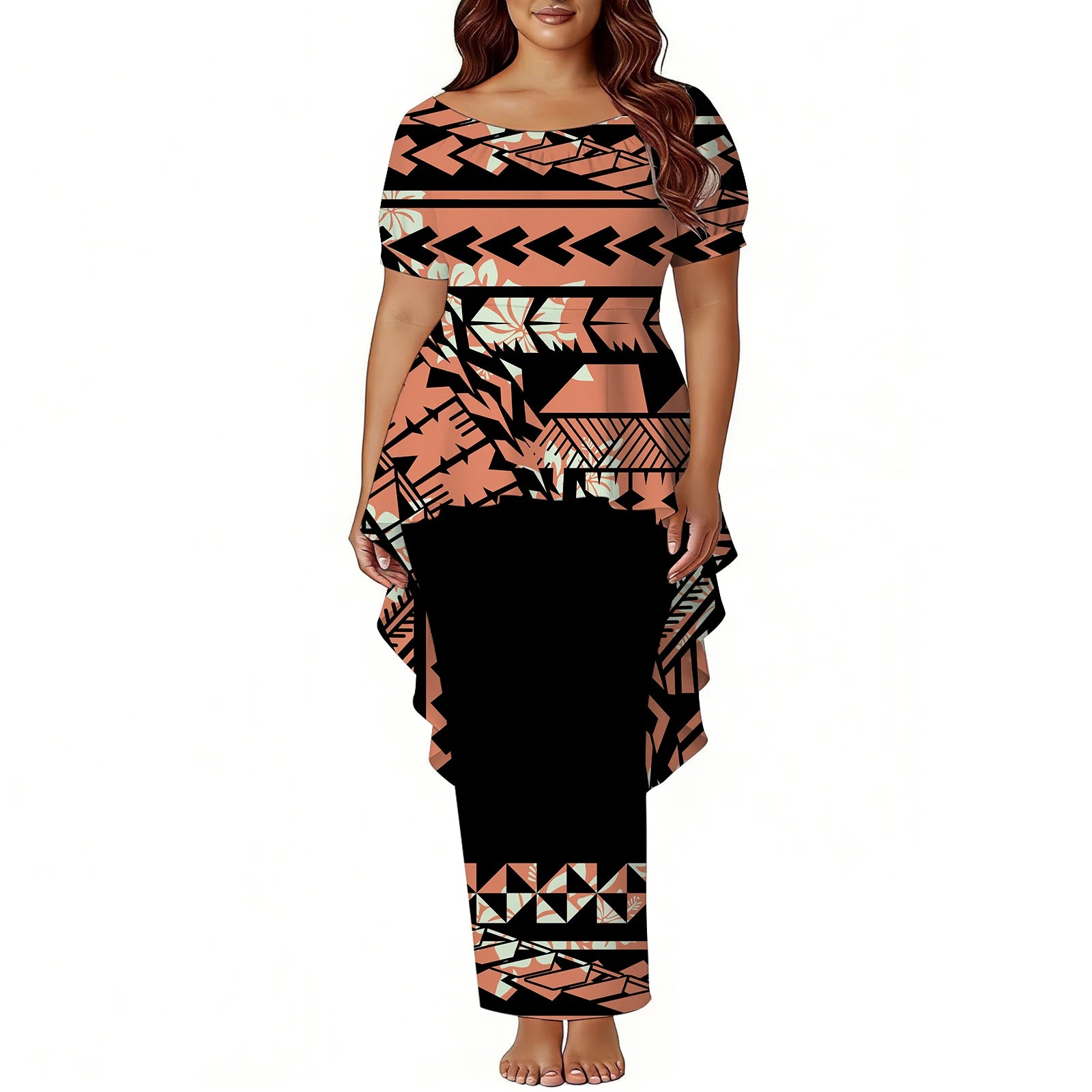 Tropical Island Two Piece Mermaid Dress