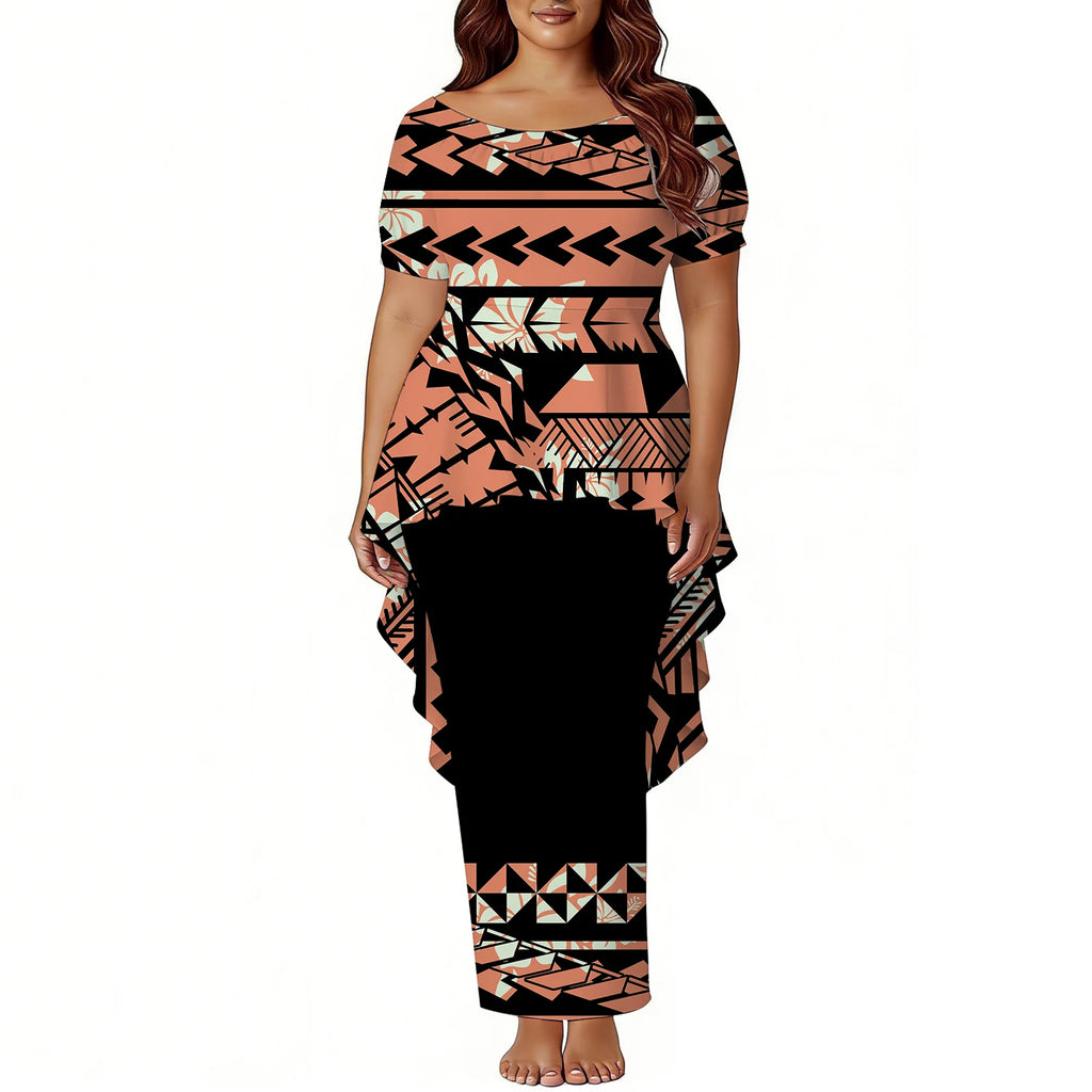 Tropical Island Two Piece Mermaid Dress