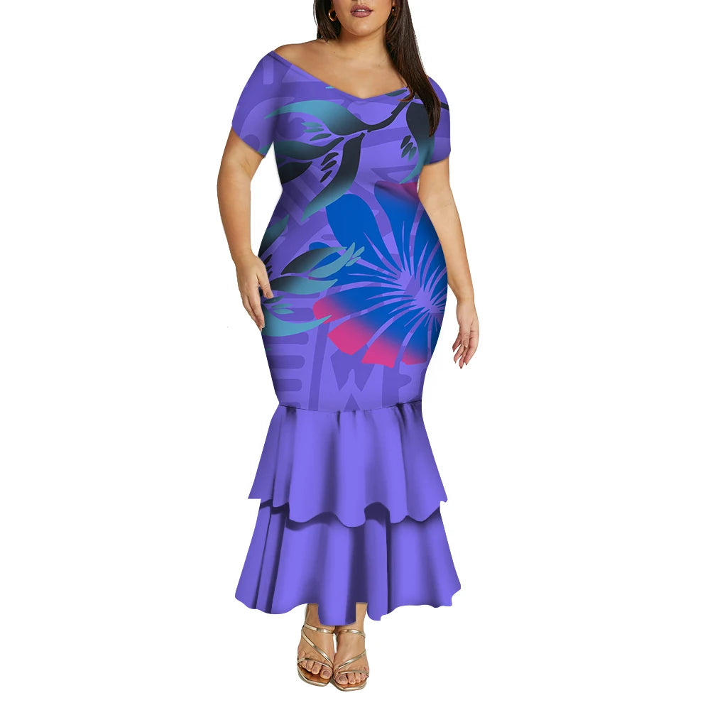 Tropical Island Curvy Mermaid Dress