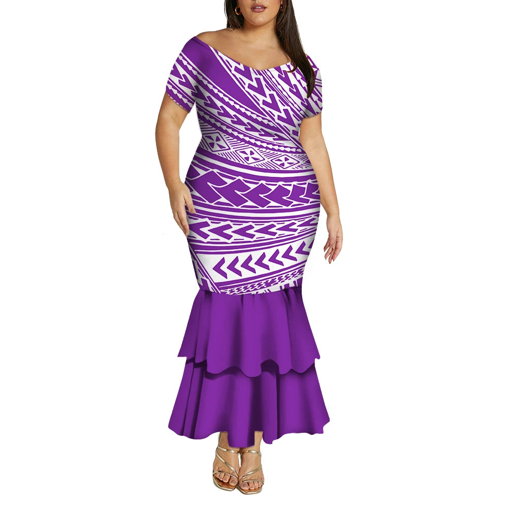 Tropical Island Curvy Mermaid Dress