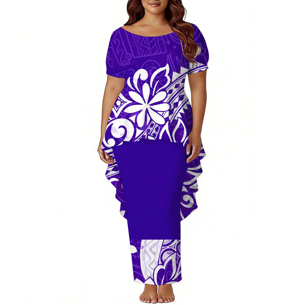 Tropical Island Two Piece Mermaid Dress