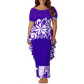 Tropical Island Two Piece Mermaid Dress