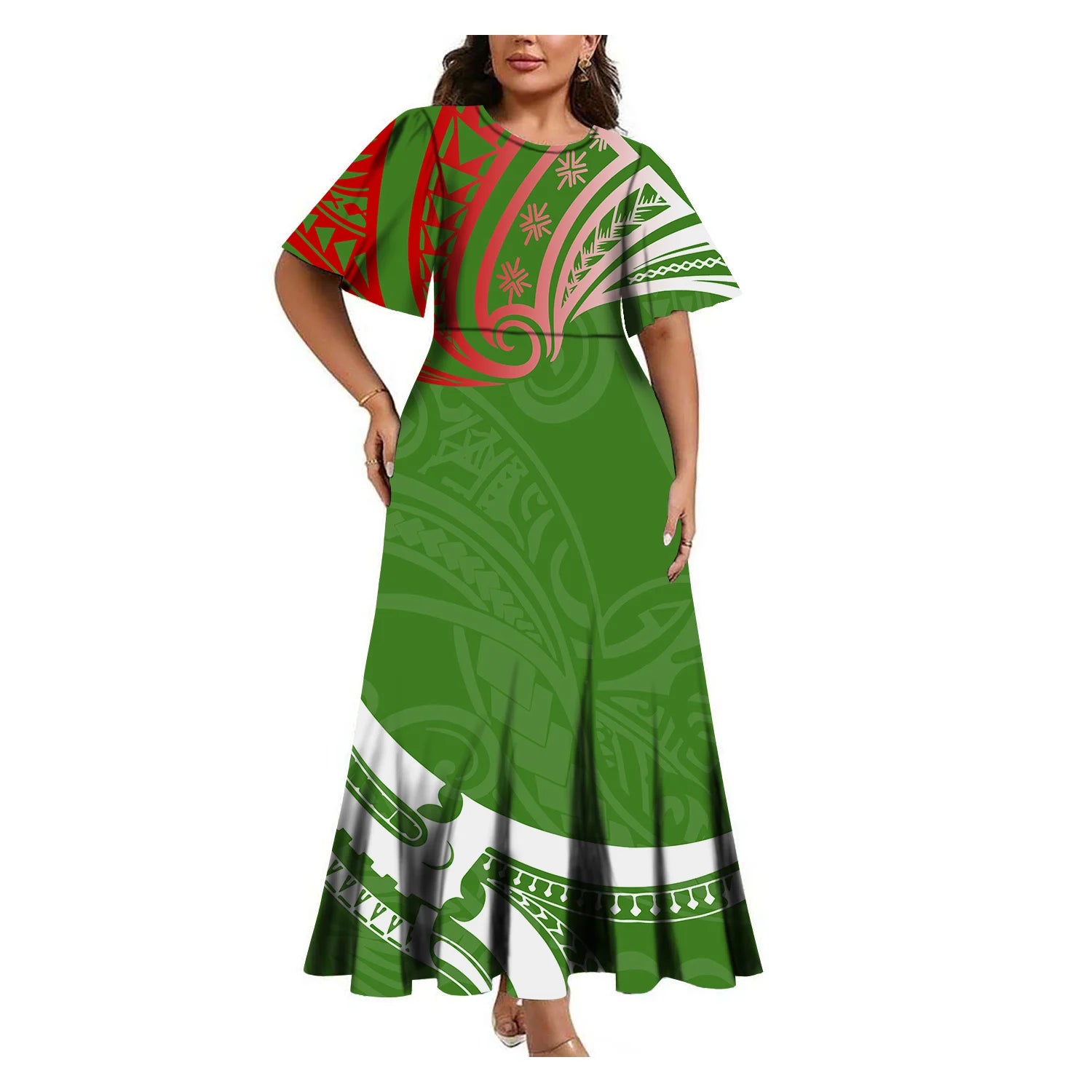 Tropical Island Curvy Mermaid Dress