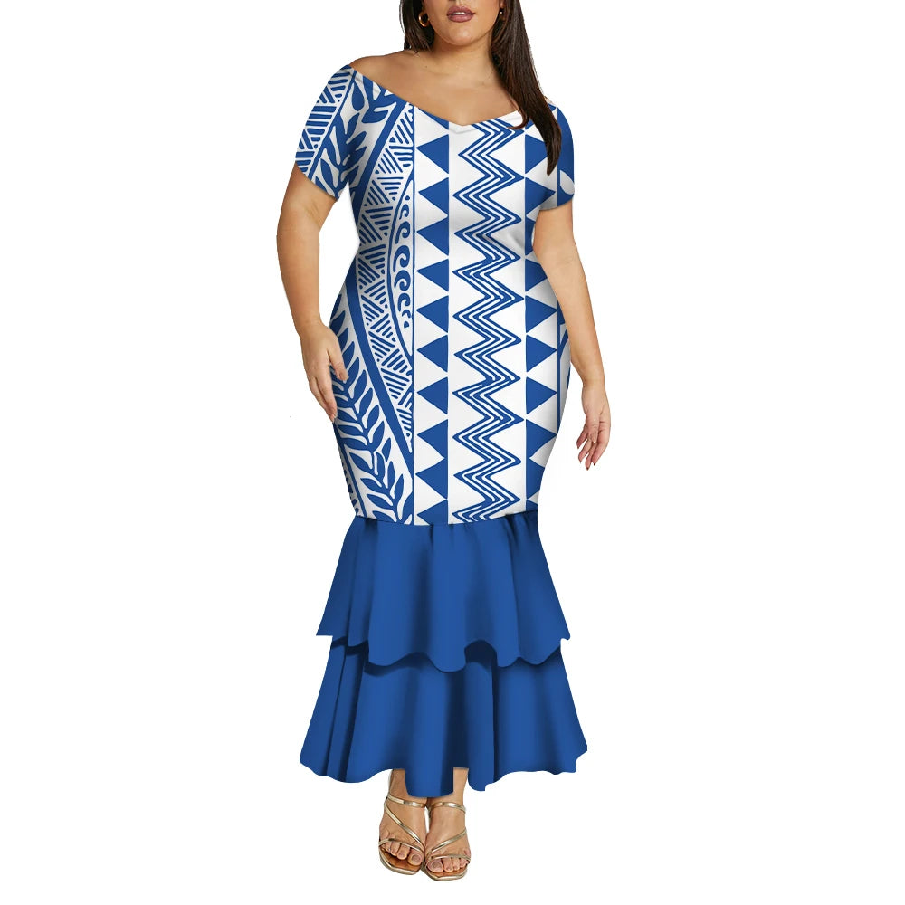 Tropical Island Curvy Mermaid Dress