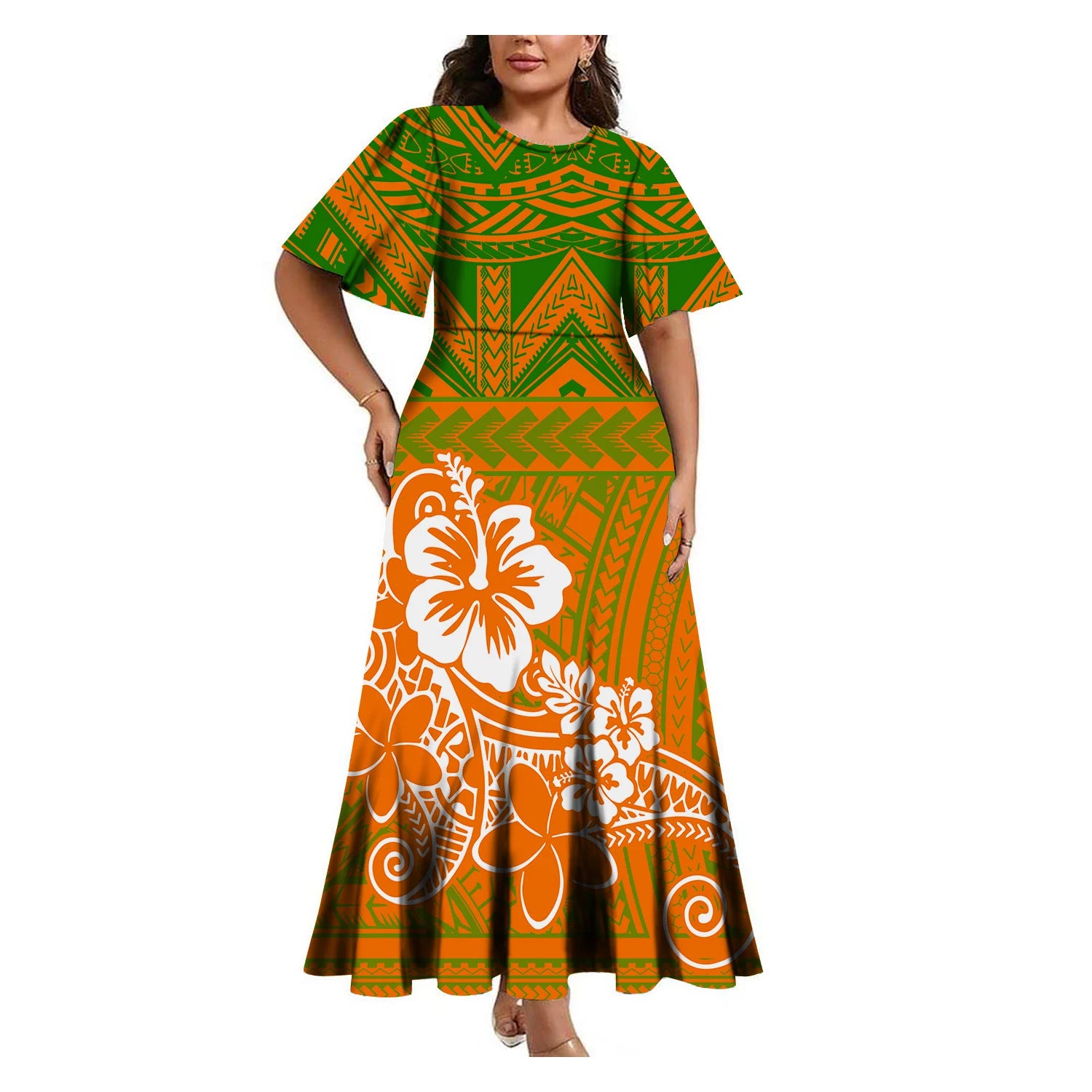 Tropical Island Curvy Mermaid Dress