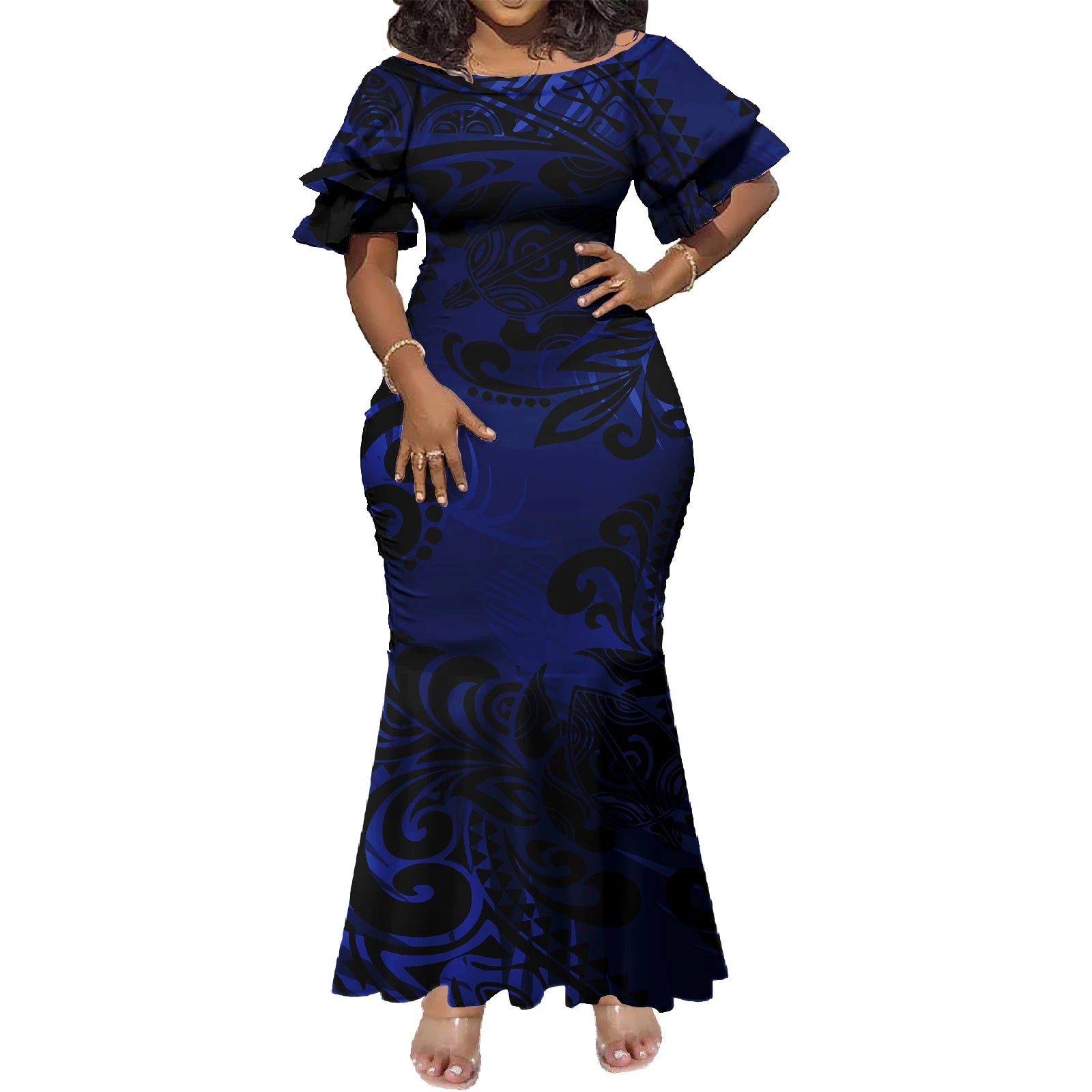 Tropical Island Curvy Mermaid Dress